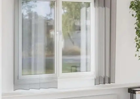 Perdele voal cu oeje 2 buc Gri închis 140x175 cm - 1/5