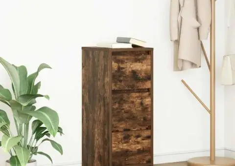 Bufetă Stejar afumat 29,5x34x76 cm Lemn prelucrat - 1/5