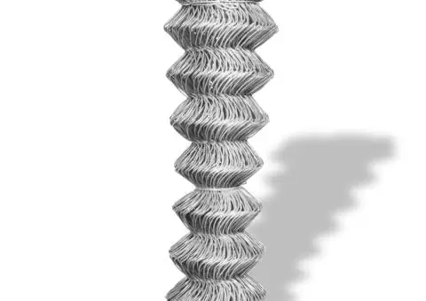 Gard legătură din plasă, argintiu, 15 x 1,25 m, oțel galvanizat - 2/3