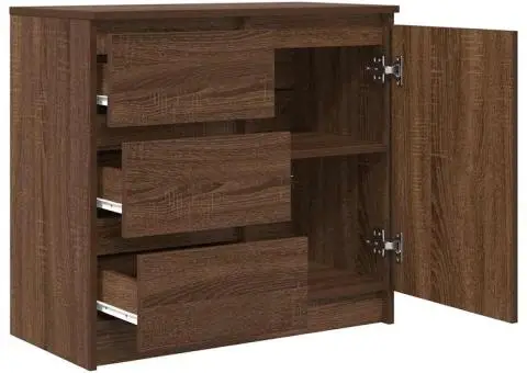 Bufetă cu sertar Stejar maro 71x35x65 cm Lemn prelucrat - 5/5
