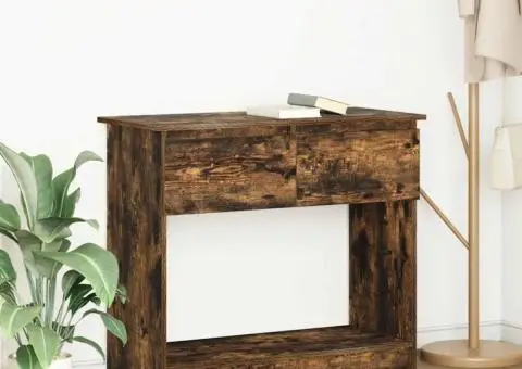 Consolă cu sertare Stejar afumat 85,5x38,5x74,5 cm - 1/5