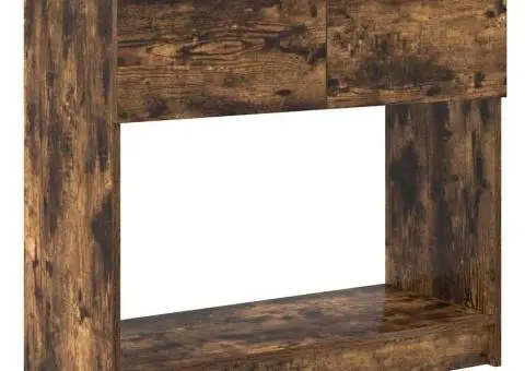 Consolă cu sertare Stejar afumat 85,5x38,5x74,5 cm - 4/5