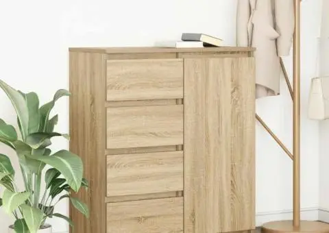 Bufetă cu sertare Stejar Sonoma 71x35x84 cm Lemn prelucrat - 1/5