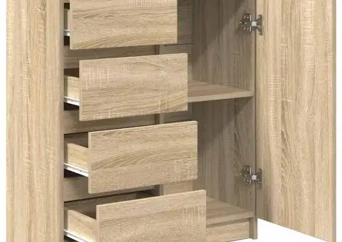 Bufetă cu sertare Stejar Sonoma 71x35x84 cm Lemn prelucrat - 5/5