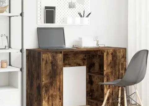 Birou Stejar afumat 120x42x76 cm Lemn prelucrat - 1/5