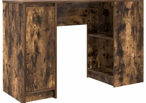 Birou Stejar afumat 120x42x76 cm Lemn prelucrat - 2/5