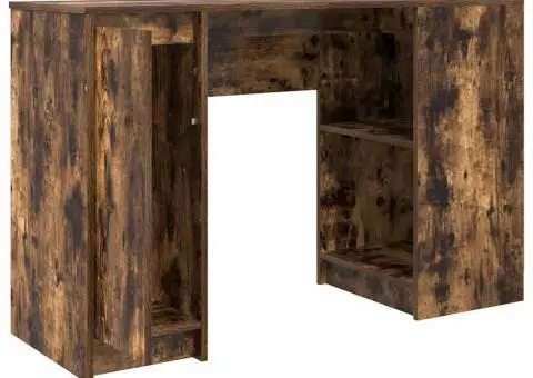 Birou Stejar afumat 120x42x76 cm Lemn prelucrat - 5/5