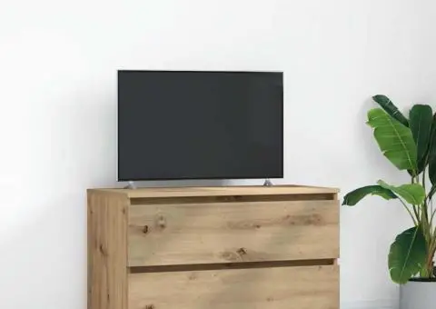 Dulap TV Artisan Stejar 80x35x54 cm Lemn prelucrat - 1/5