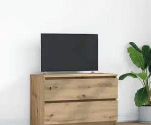 vidaXL Dulap TV Artisan Stejar 80x35x54 cm Lemn prelucrat