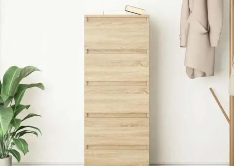 Bufetă cu sertare Stejar Sonoma 37,5x35x99 cm Lemn prelucrat - 3/5