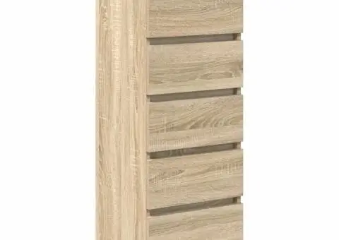 Bufetă cu sertare Stejar Sonoma 37,5x35x99 cm Lemn prelucrat - 4/5