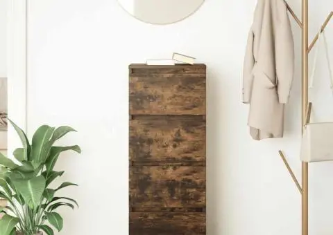 Bufetă Stejar afumat 37,5x35x99 cm Lemn prelucrat - 3/5