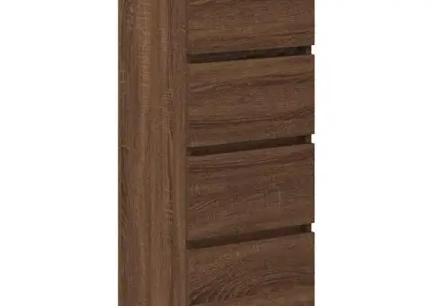 Bufetă Stejar maro 37,5x35x99 cm Lemn prelucrat - 2/5