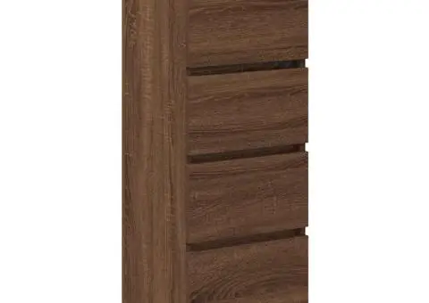 Bufetă Stejar maro 37,5x35x99 cm Lemn prelucrat - 4/5