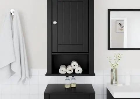 Dulap rulant cu sertare MOSS, alb, lemn masiv de pin - 3/5