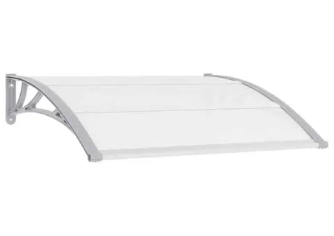 Copertină de ușă, gri, 120 x 100 cm, PC - 2/5