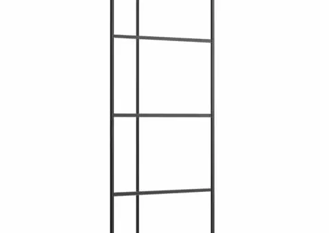 Ușă glisantă cu set de feronerie neagră 76x205 cm Sticlă ESG - 5/5