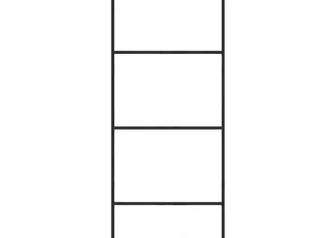 Ușă glisantă cu set de feronerie neagră 76x205 cm Sticlă ESG - 2/5