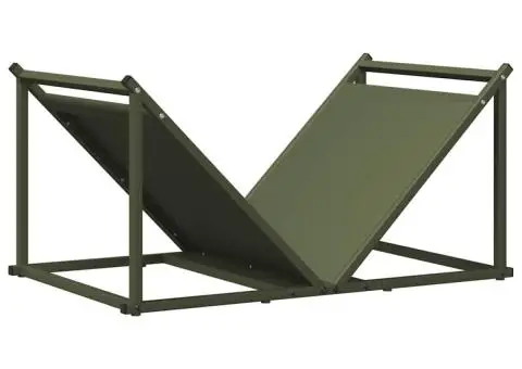 Suport pentru lemne de foc Verde măsline Oțel laminat la rece - 2/5