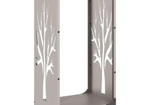 Suport pentru lemne de foc 40x30x80 cm Oțel pentru intemperii - 5/5