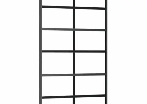 Ușă glisantă cu set de feronerie neagră 102x205 cm Sticlă ESG - 5/5