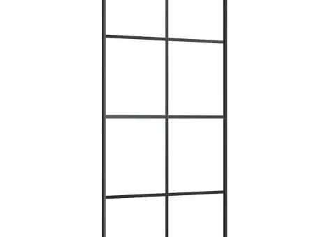 Ușă glisantă cu set de feronerie neagră 90x205 cm Sticlă ESG - 5/5