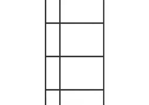 Ușă glisantă cu set de feronerie neagră 90x205 cm Sticlă ESG - 2/5