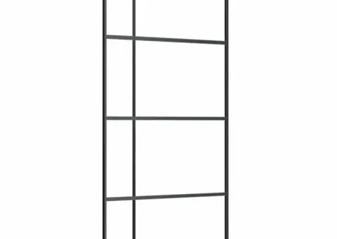 Ușă glisantă cu set de feronerie neagră 90x205 cm Sticlă ESG - 5/5