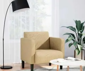 vidaXL Canapea scaun cu cotiere gri-verzui 54 cm țesătură velur