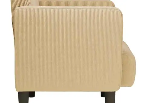 Canapea scaun cu cotiere gri-verzui 54 cm țesătură velur - 4/5