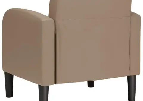 Canapea scaun cu cotiere Cappuccino 54 cm piele artificială - 5/5