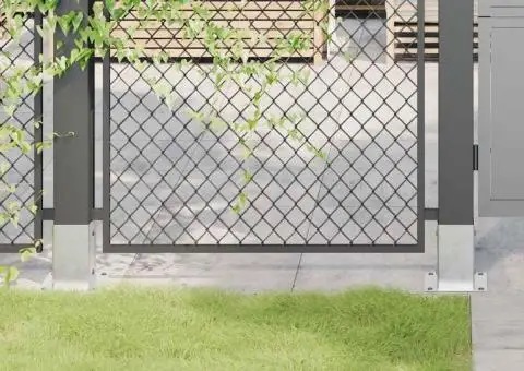 Baze stâlp pătrate 4 buc Argintiu 91x91 mm Oțel galvanizat - 1/5