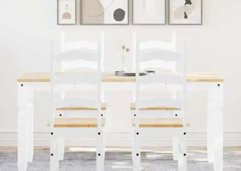 Set de sufragerie din 5 piese Panama din lemn masiv de pin alb - 1/5