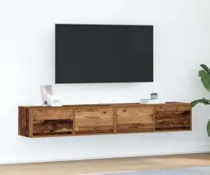 vidaXL Dulapuri TV 2 buc Lemn vechi 80x31x25,5 cm Lemn prelucrat