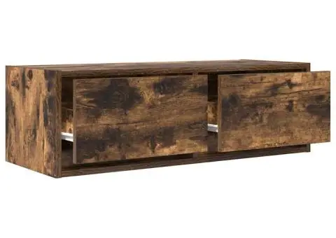 Dulap TV stejar afumat 80x31x25,5 cm din lemn de prelucrare - 5/5