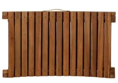 șezlong cu perne crem din lemn masiv de salcâm - 5/5