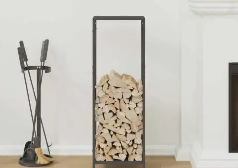 Suport pentru lemne de foc negru Oțel laminat la rece - 3/5