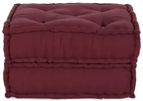 Puf modular Maroon 70x70x36 țesătură - 2/5
