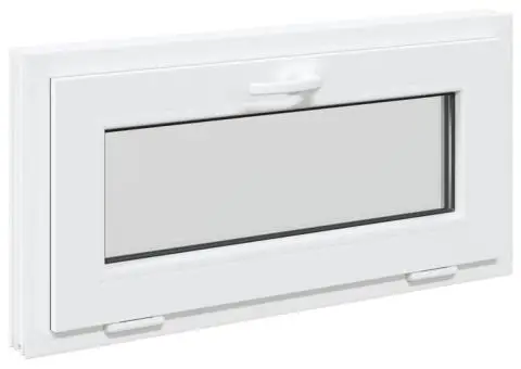 Fereastră de subsol RISOR 80x40 cm înclinată 2 geamuri albe - 4/5