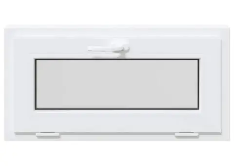 Fereastră de subsol RISOR 80x40 cm înclinată 2 geamuri albe - 5/5