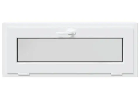 Fereastră de subsol RISOR 100x40 cm înclinat 2 geam alb - 5/5