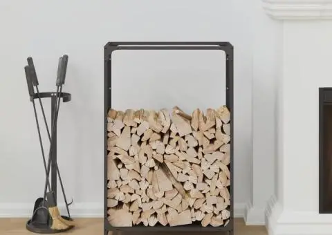 Suport pentru lemne de foc negru Oțel laminat la rece - 3/5