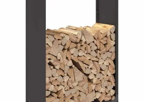 Suport pentru lemne de foc negru Oțel laminat la rece - 4/5