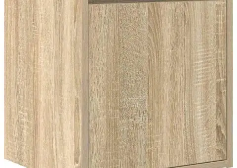 Noptiera montata pe perete Stejar Sonoma 38x34x40 cm - 2/5