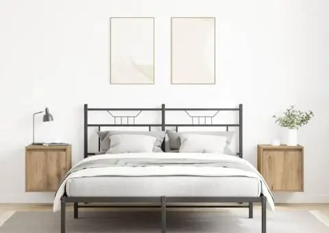 Noptiere montate pe perete 2 buc Stejar Artisan 38x34x40 cm - 3/5