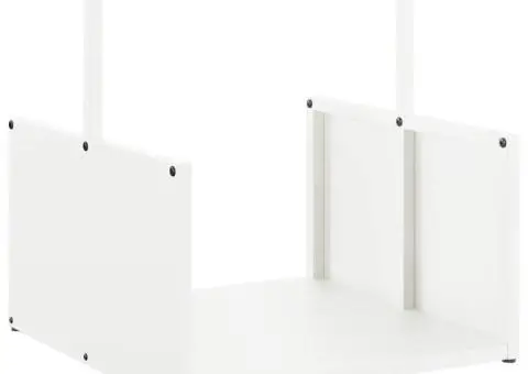 Suport pentru lemne de foc alb 40x40x40 cm Oțel laminat la rece - 2/5