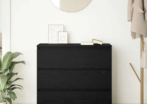 Bufetă Stejar negru 80x35x76 cm Lemn prelucrat - 3/5