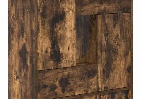 Bufetă cu sertare și uși Stejar afumat 70,5x34x74,5 cm - 2/5