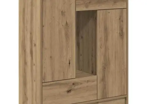 Bufetă cu sertare și uși Stejar Artisan 73x31x90 cm - 2/5