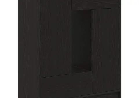 Bufetă cu sertare și uși Stejar negru 73x31x90 cm - 2/5